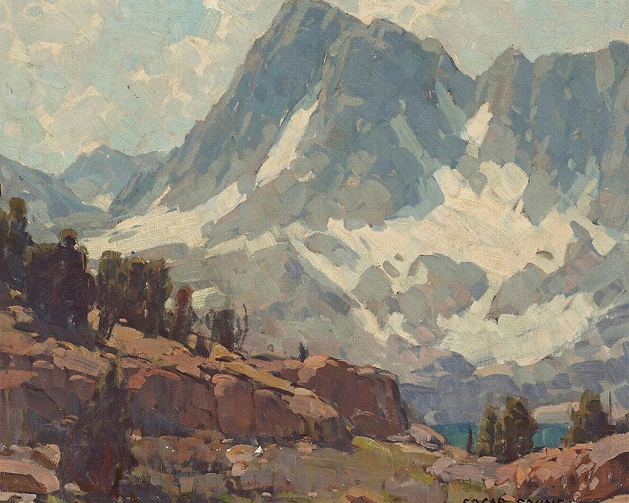 Sierra Glaciers And Lake By Edgar Payne Fine Art Print