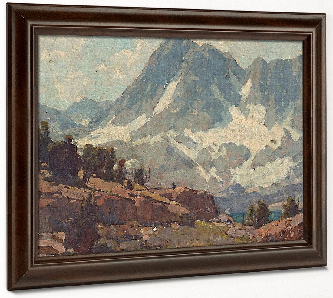 Sierra Glaciers And Lake By Edgar Payne Fine Art Print