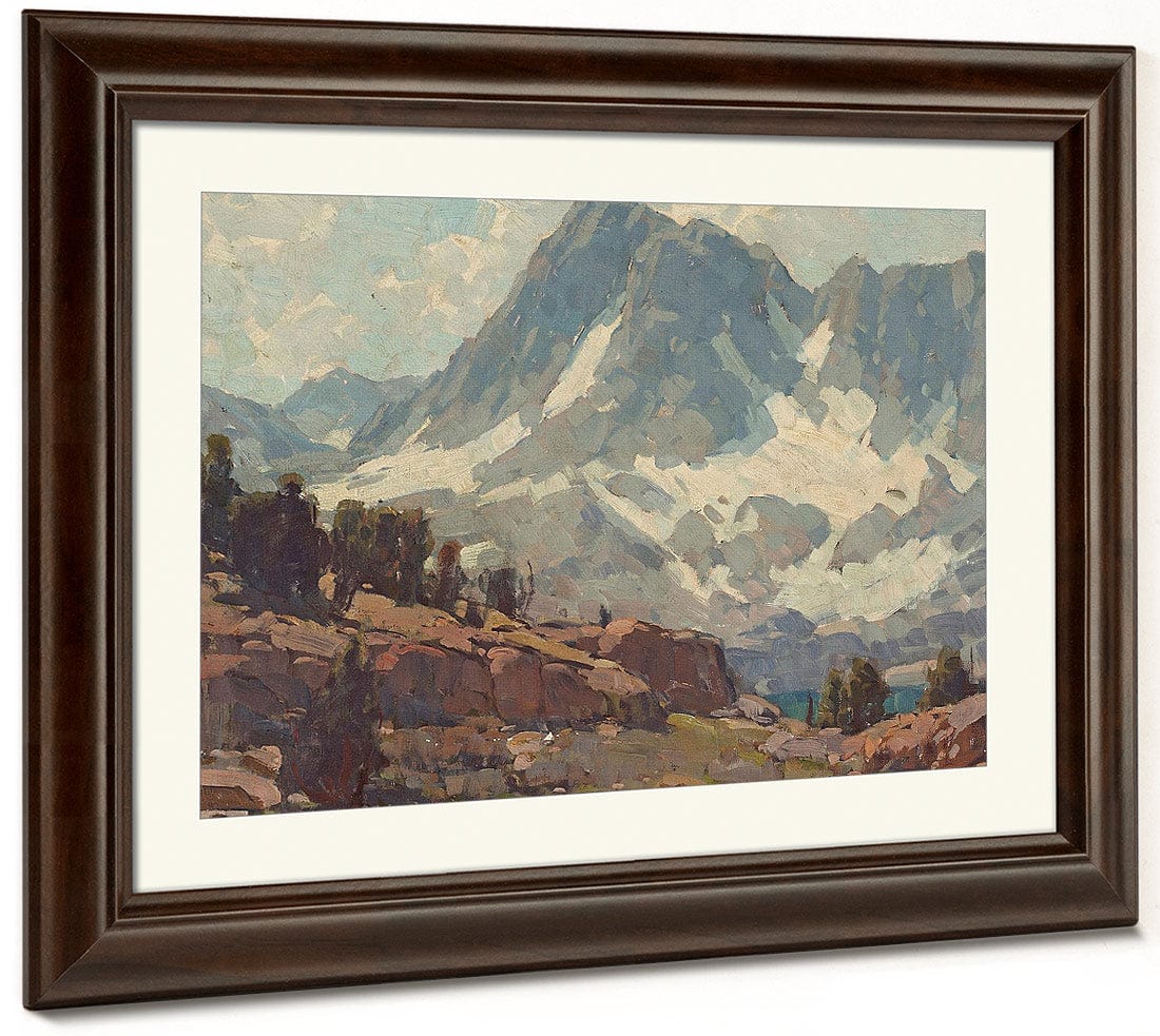 Sierra Glaciers And Lake By Edgar Payne Fine Art Print