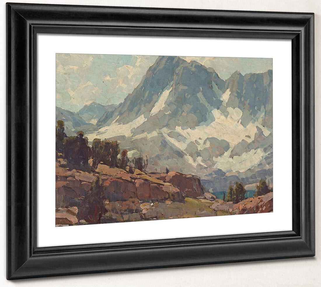Sierra Glaciers And Lake By Edgar Payne Fine Art Print