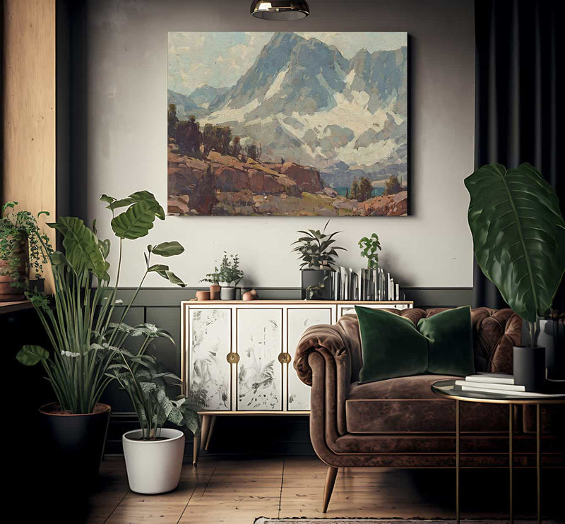 Sierra Glaciers And Lake By Edgar Payne Fine Art Print