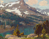 Sierra Lake And Glaciers By Edgar Payne Fine Art Print