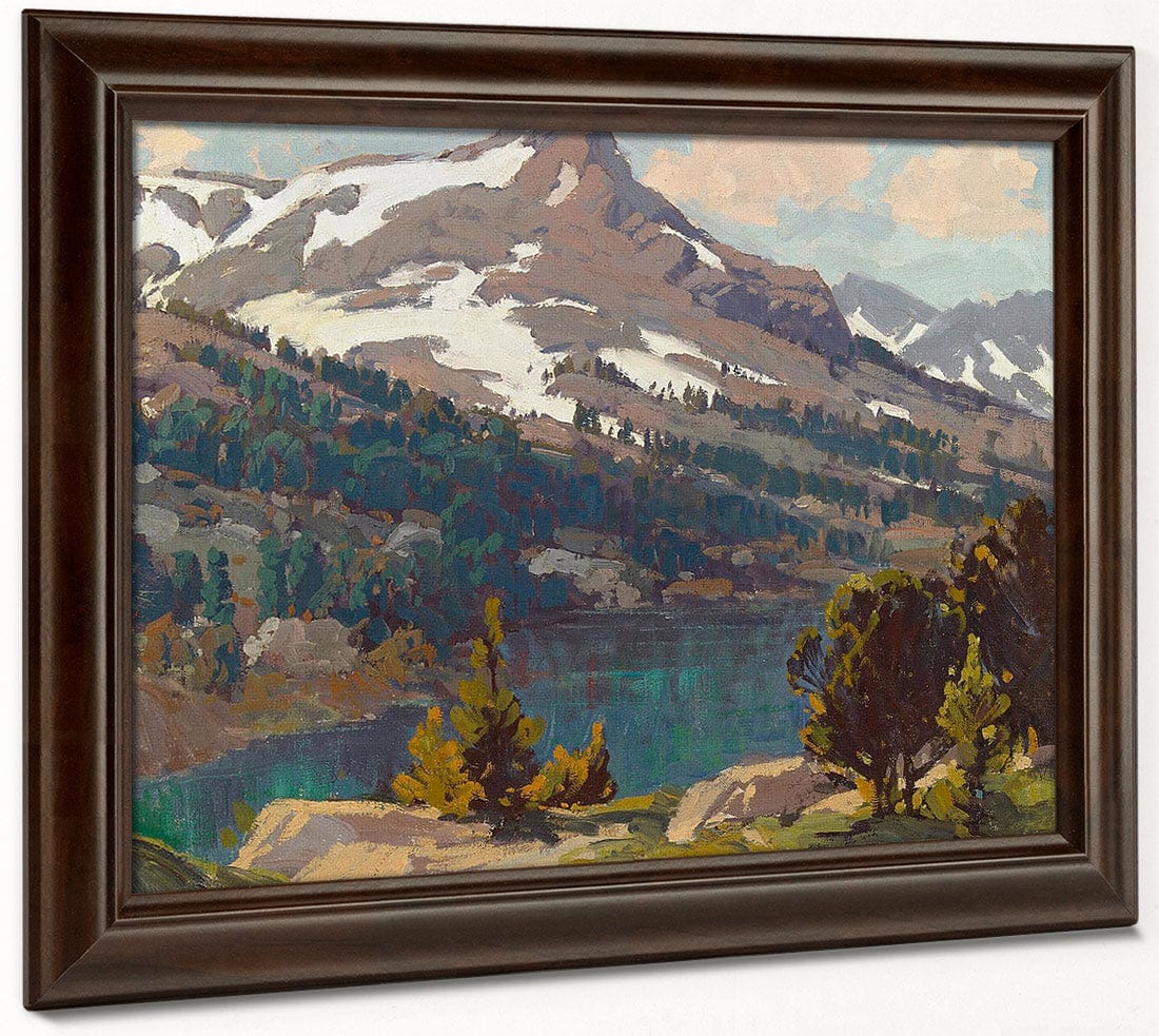 Sierra Lake And Glaciers By Edgar Payne Fine Art Print