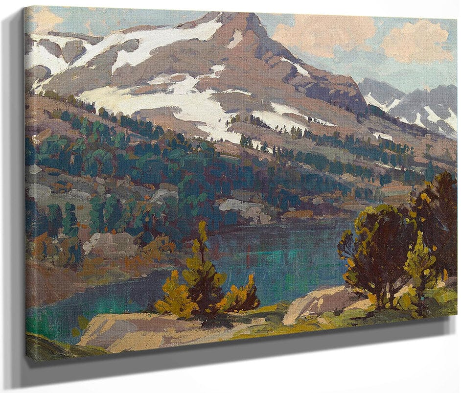 Sierra Lake And Glaciers By Edgar Payne Fine Art Print