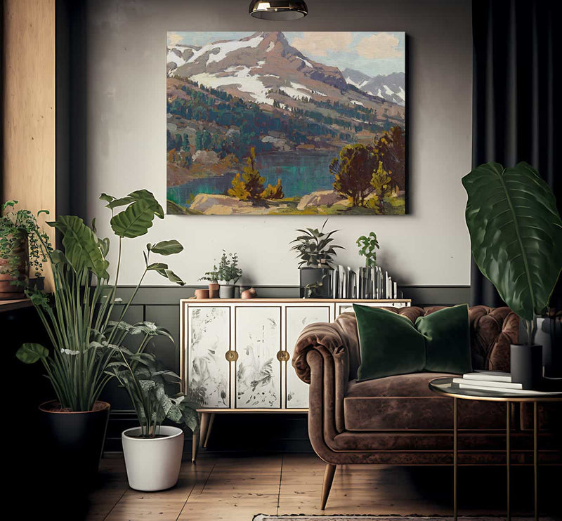 Sierra Lake And Glaciers By Edgar Payne Fine Art Print