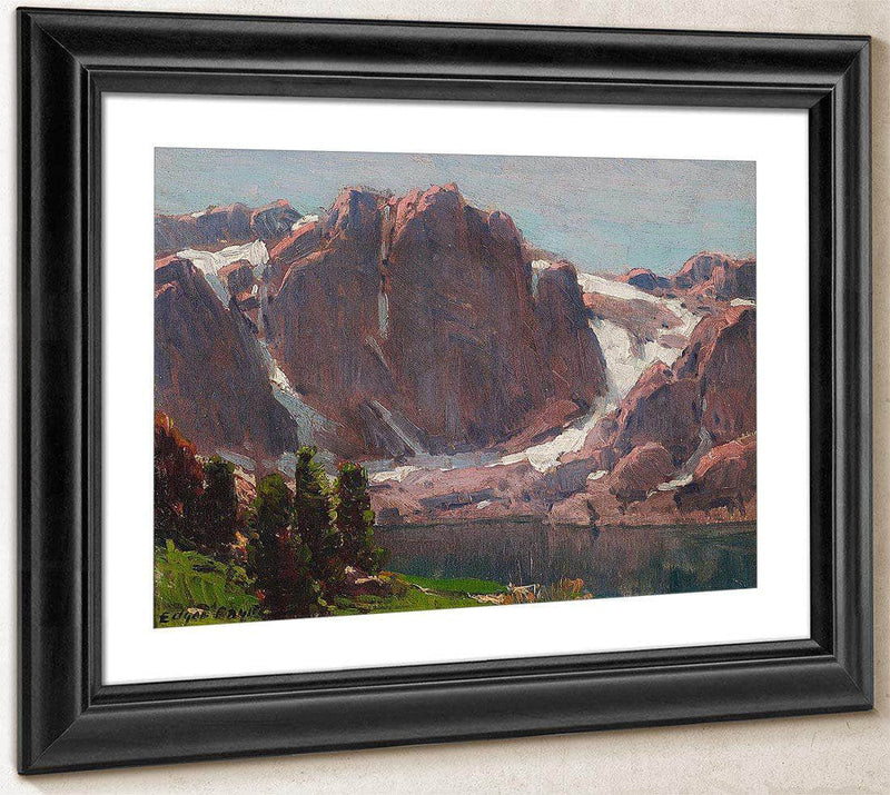 Sierra Lake (Believed To Be Temple Crag) By Edgar Payne Fine Art Print