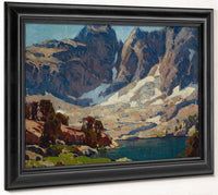 Sierra Lake Beneath Glaciers By Edgar Payne Fine Art Print
