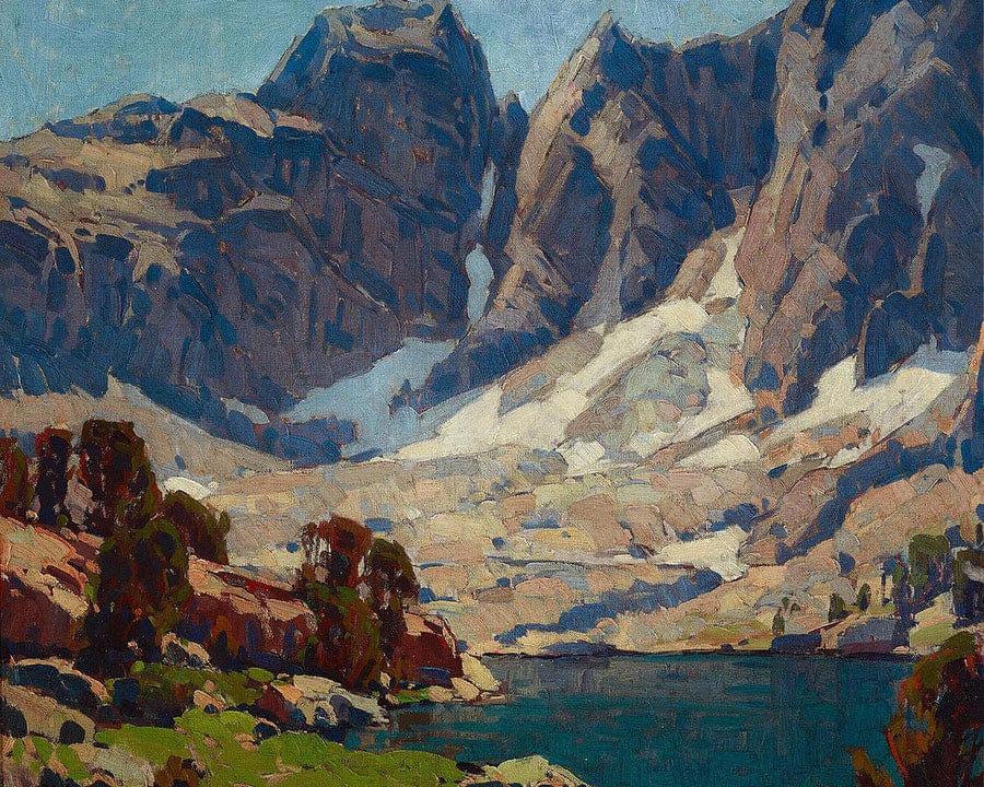 Sierra Lake Beneath Glaciers By Edgar Payne Fine Art Print