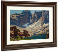 Sierra Lake Beneath Glaciers By Edgar Payne Fine Art Print