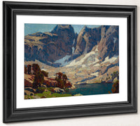 Sierra Lake Beneath Glaciers By Edgar Payne Fine Art Print