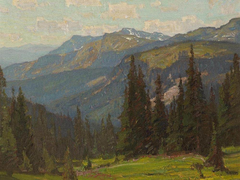 Sierra Landscape 1913 By William Wendt Fine Art Print