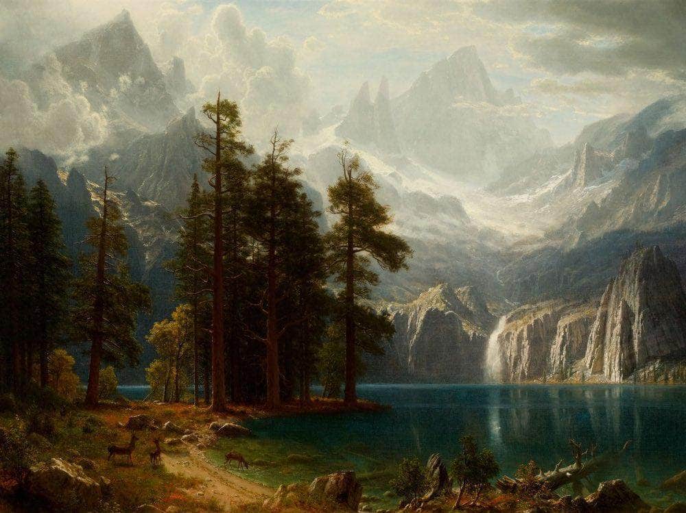 Sierra Nevada 1873 By Albert Bierstadt Fine Art Print