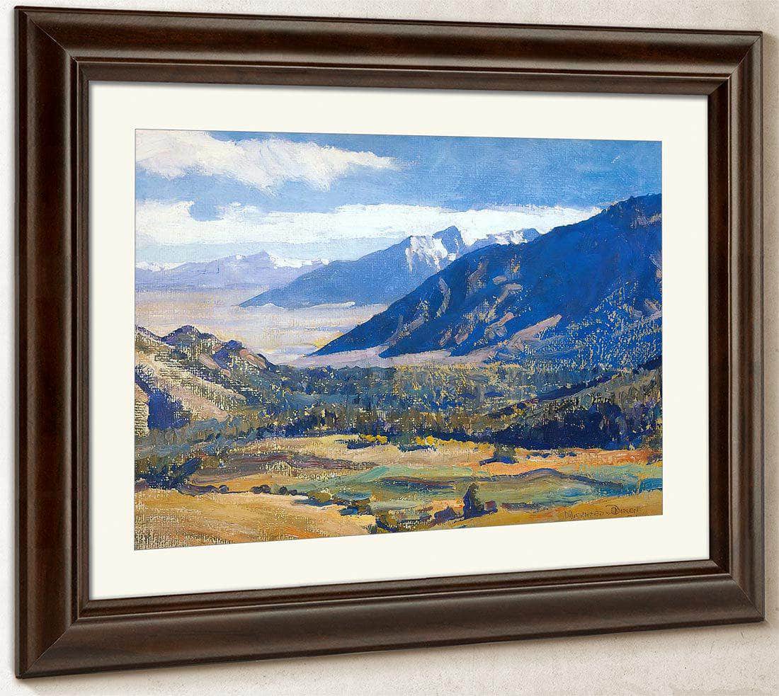 Sierra Nevada From The Desert By Maynard Dixon Fine Art Print