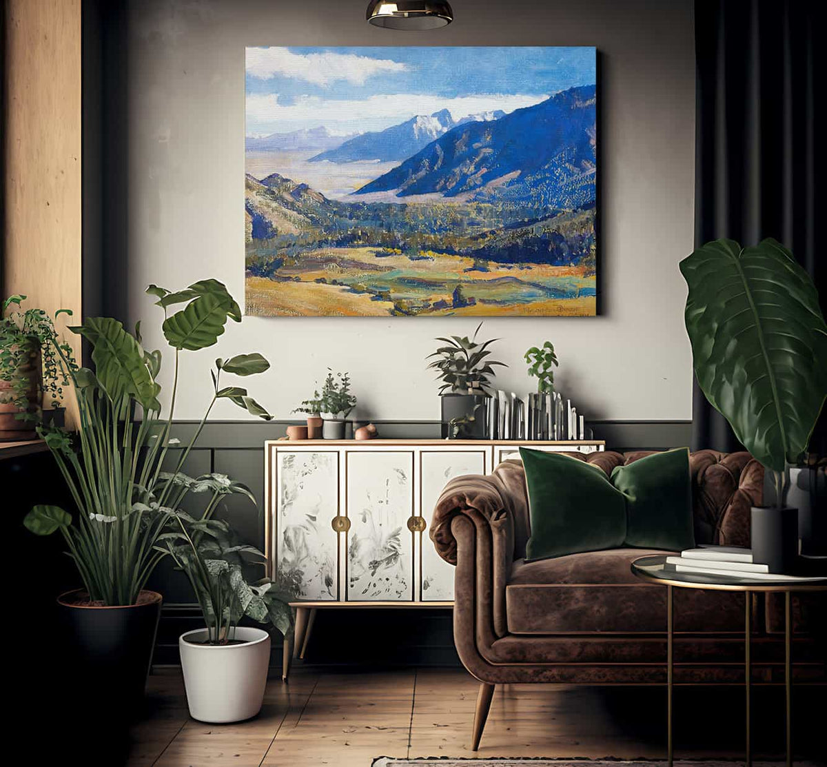 Sierra Nevada From The Desert By Maynard Dixon Fine Art Print