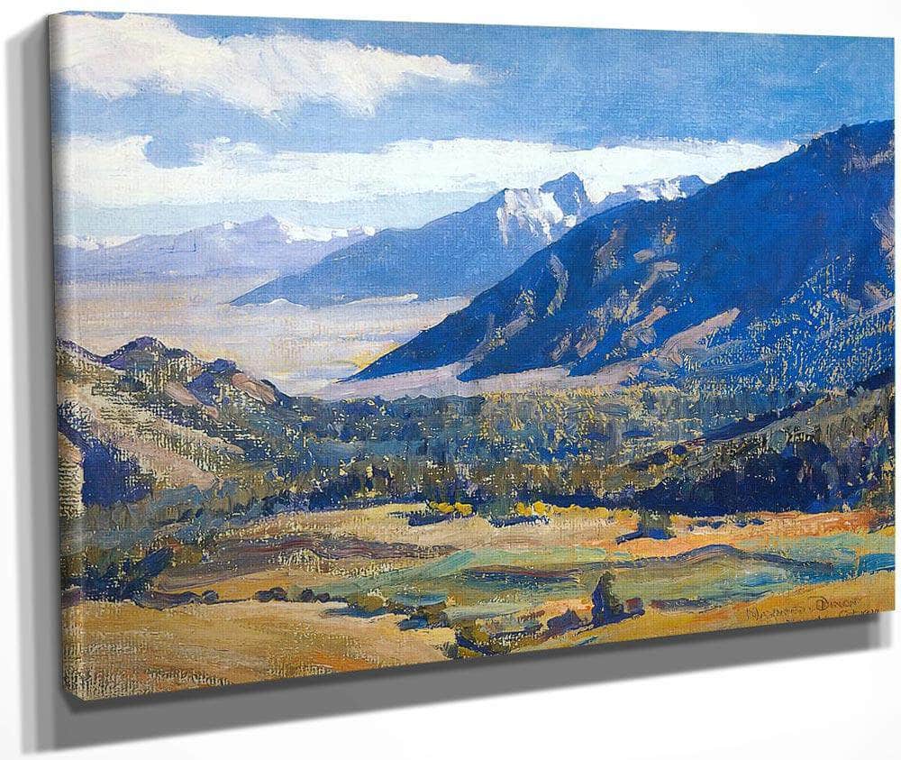 Sierra Nevada From The Desert By Maynard Dixon Fine Art Print