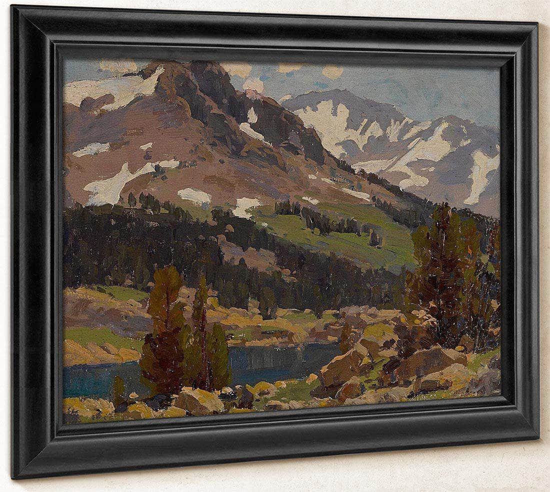 Sierra Slopes And Lake By Edgar Payne Fine Art Print
