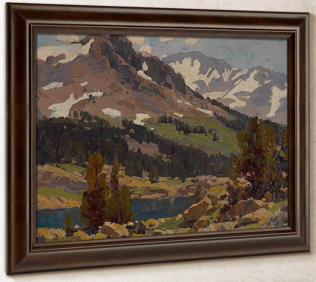 Sierra Slopes And Lake By Edgar Payne Fine Art Print