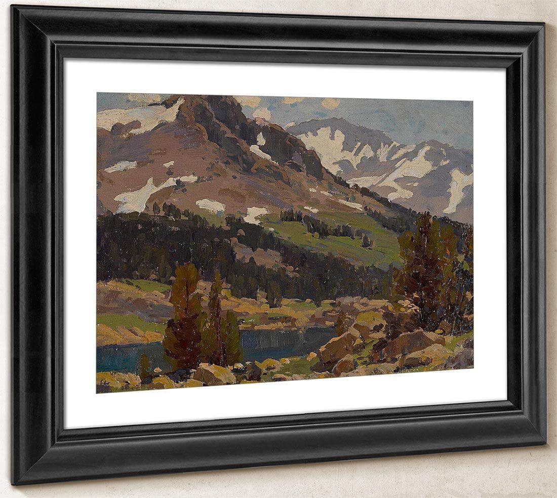 Sierra Slopes And Lake By Edgar Payne Fine Art Print