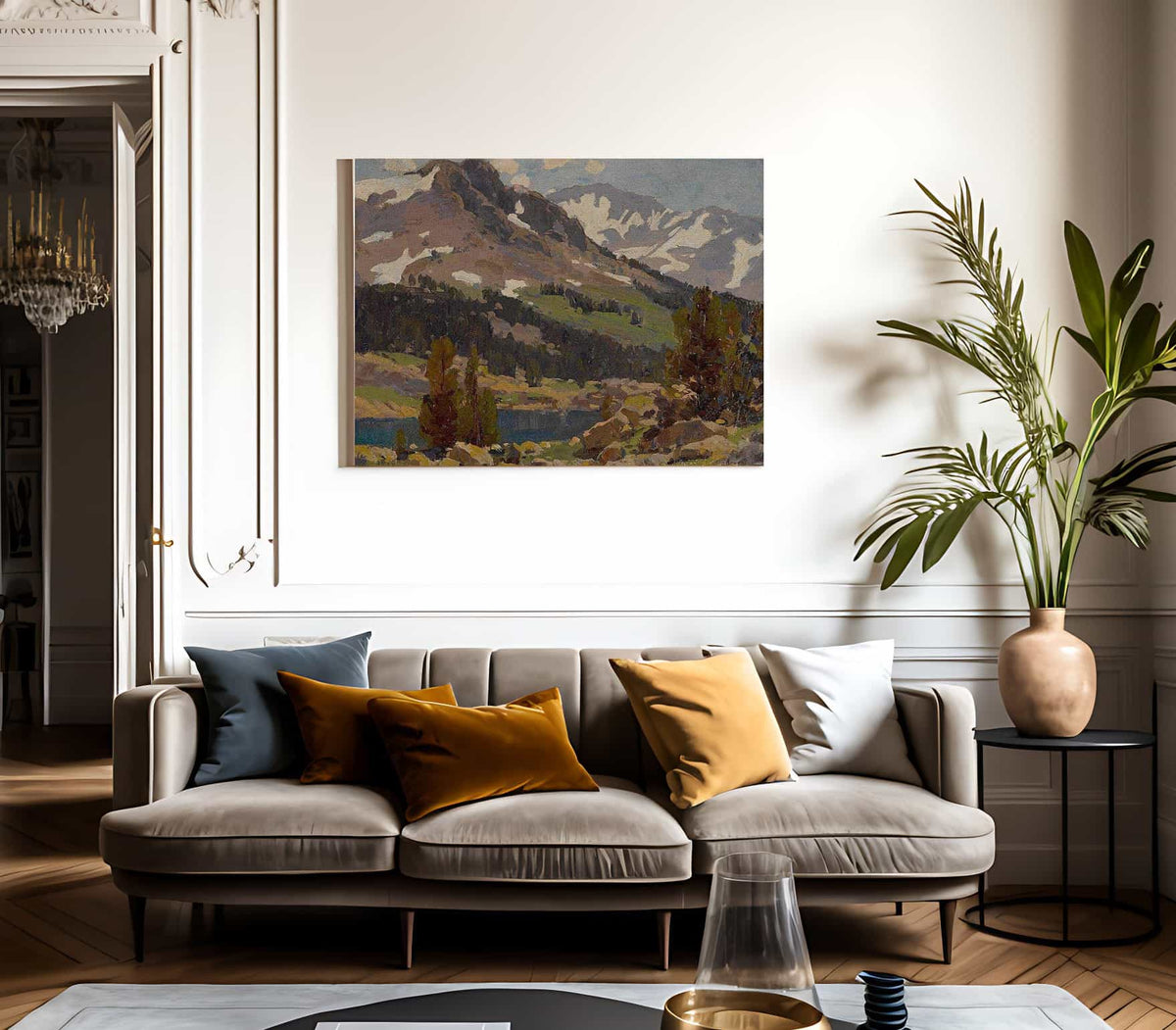 Sierra Slopes And Lake By Edgar Payne Fine Art Print