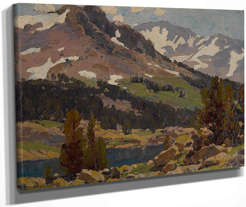 Sierra Slopes And Lake By Edgar Payne Fine Art Print