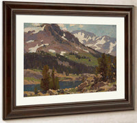 Sierra Slopes And Lake By Edgar Payne1 Fine Art Print
