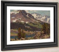 Sierra Slopes And Lake By Edgar Payne1 Fine Art Print