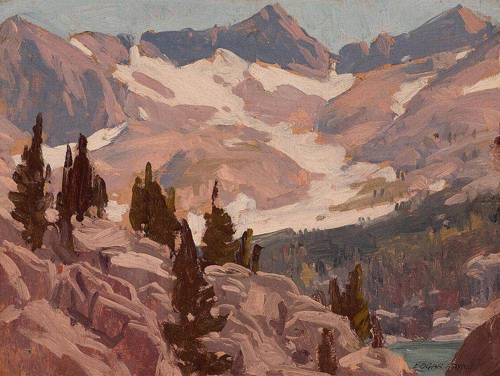 Sierra Summit, Probably Lake Sabrina By Edgar Payne Fine Art Print