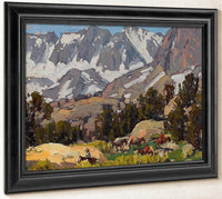 Sierra With Packers By Edgar Payne Fine Art Print