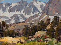 Sierra With Packers By Edgar Payne Fine Art Print