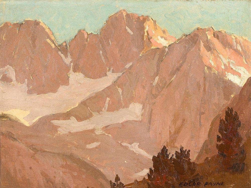 Sierras At Dawn By Edgar Payne Fine Art Print