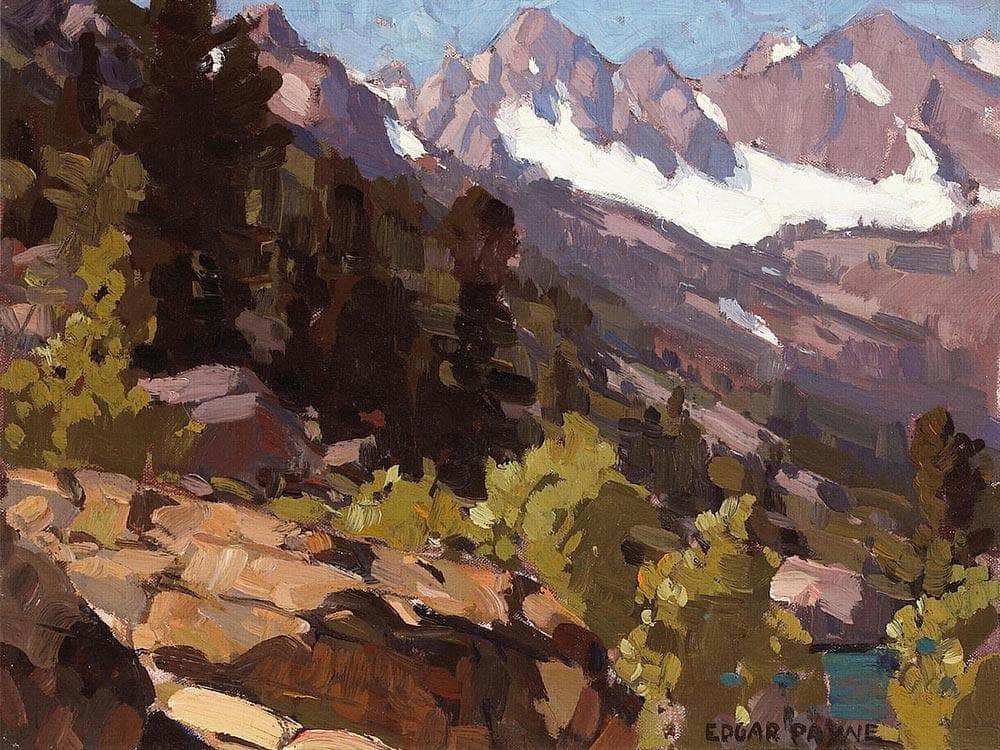 Sierras, Lake Payne By Edgar Payne1 Fine Art Print