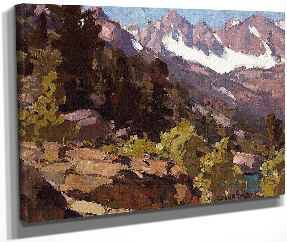 Sierras, Lake Payne By Edgar Payne1 Fine Art Print