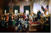 Signing The Constitution Of The United States Painting Howard Christy Canvas Art Fine Art Print