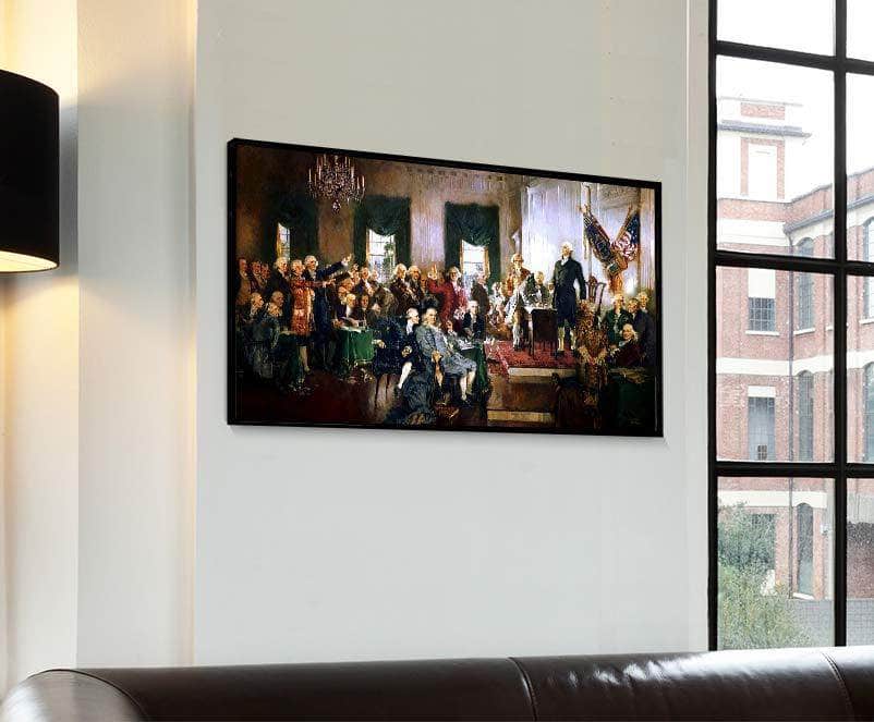 Signing The Constitution Of The United States Painting Howard Christy Canvas Art Fine Art Print