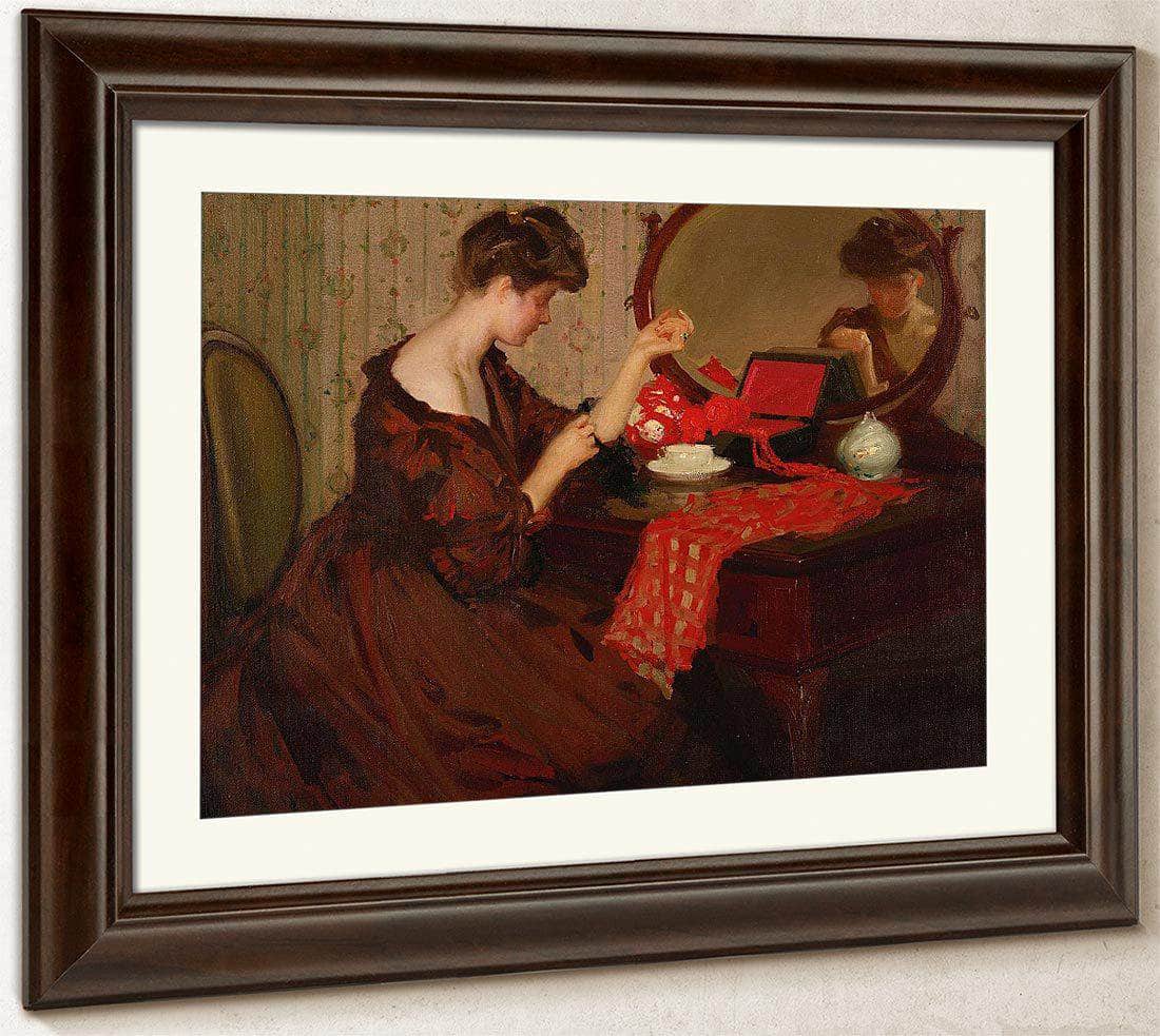 Signora Alla Teletta By Richard Edward Miller Fine Art Print