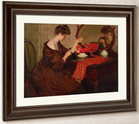 Signora Alla Teletta By Richard Edward Miller Fine Art Print