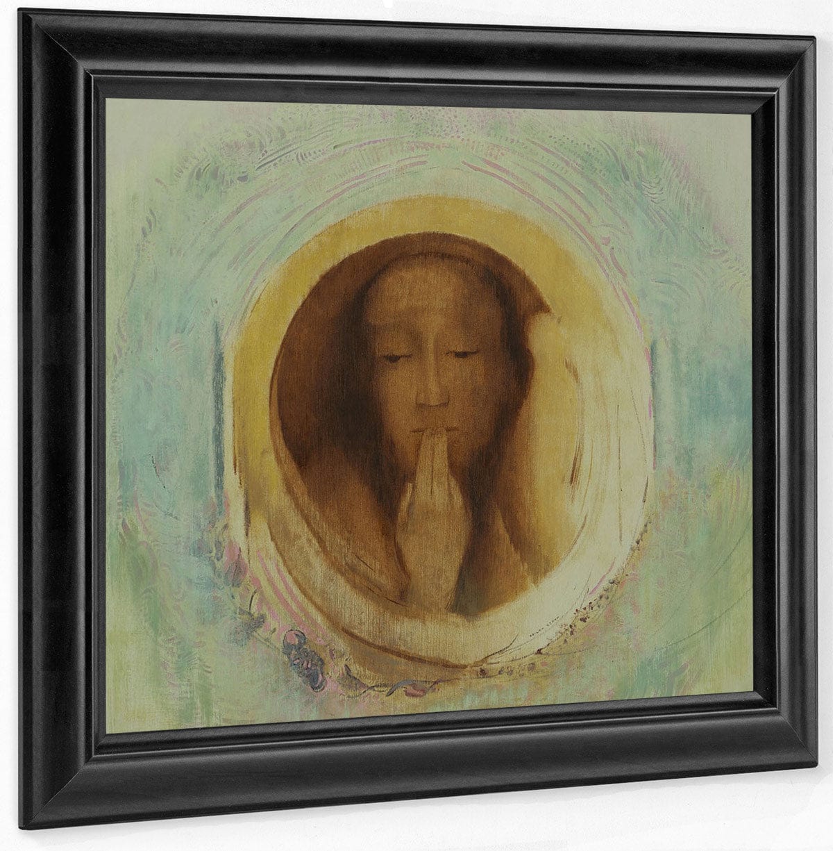 Silence 1911 54 6 X 54Cm Oil On Paper Moma By Odilon Redon Fine Art Print