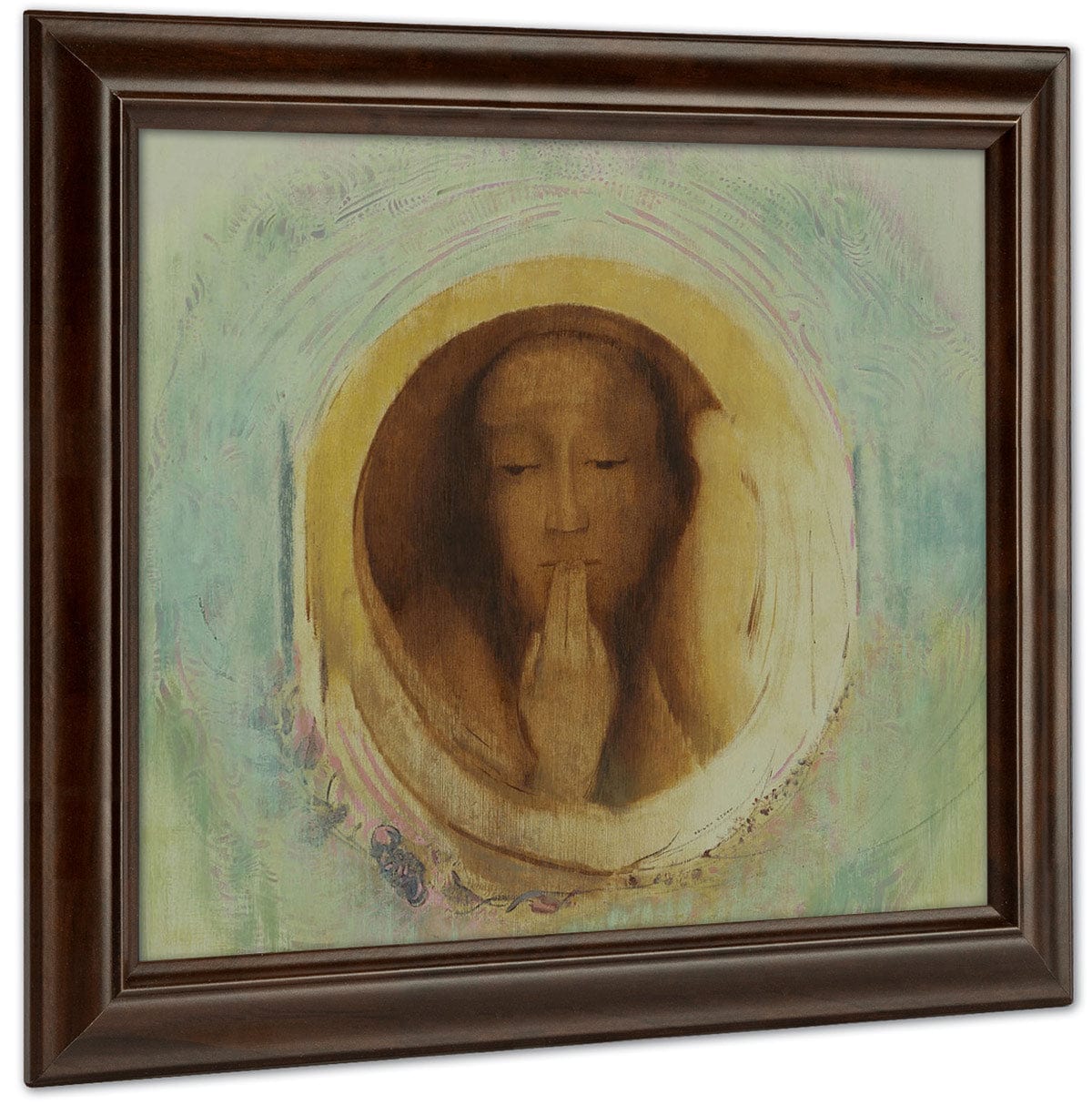 Silence 1911 54 6 X 54Cm Oil On Paper Moma By Odilon Redon Fine Art Print
