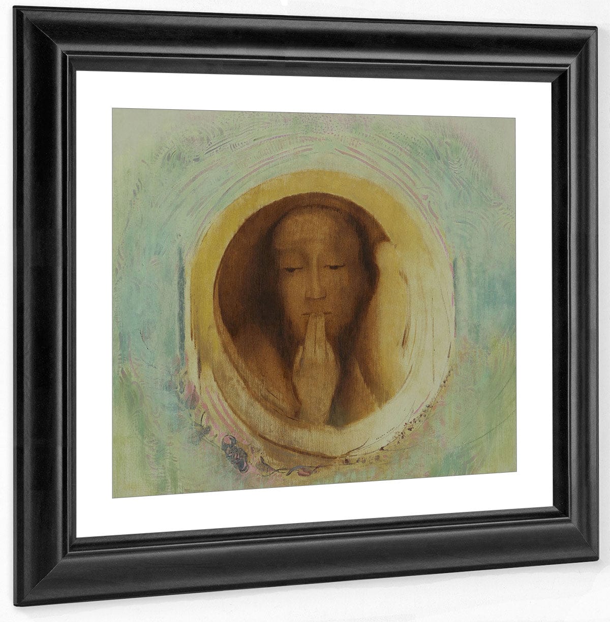 Silence 1911 54 6 X 54Cm Oil On Paper Moma By Odilon Redon Fine Art Print