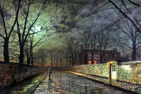 Silver Moonlight Painting John Atkinson Grimshaw Canvas Art Fine Art Print