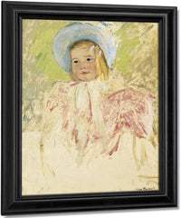 Simone In A Blue Bonnet (No. 1) By Mary Cassatt Fine Art Print