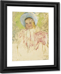 Simone In A Blue Bonnet (No. 1) By Mary Cassatt Fine Art Print