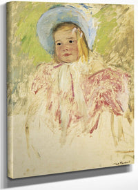 Simone In A Blue Bonnet (No. 1) By Mary Cassatt Fine Art Print