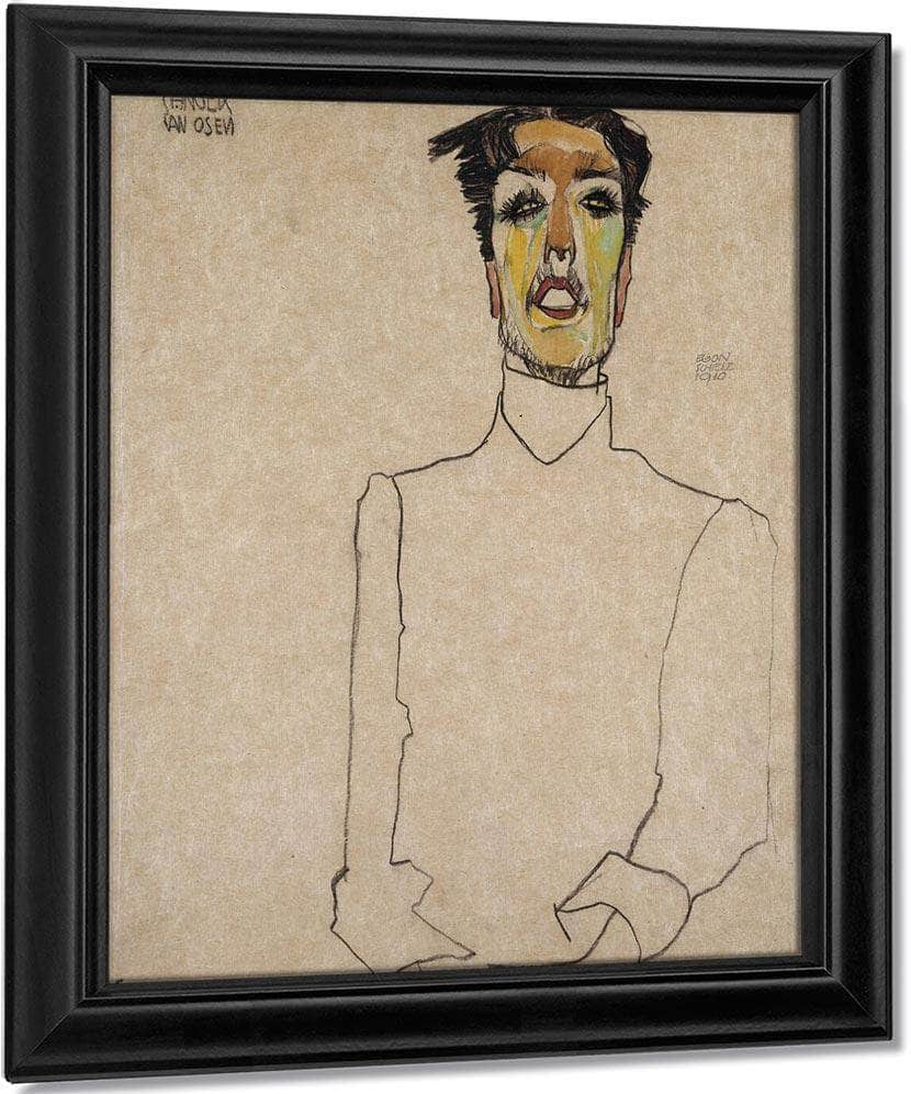Singer Van Osen By Egon Schiele Fine Art Print