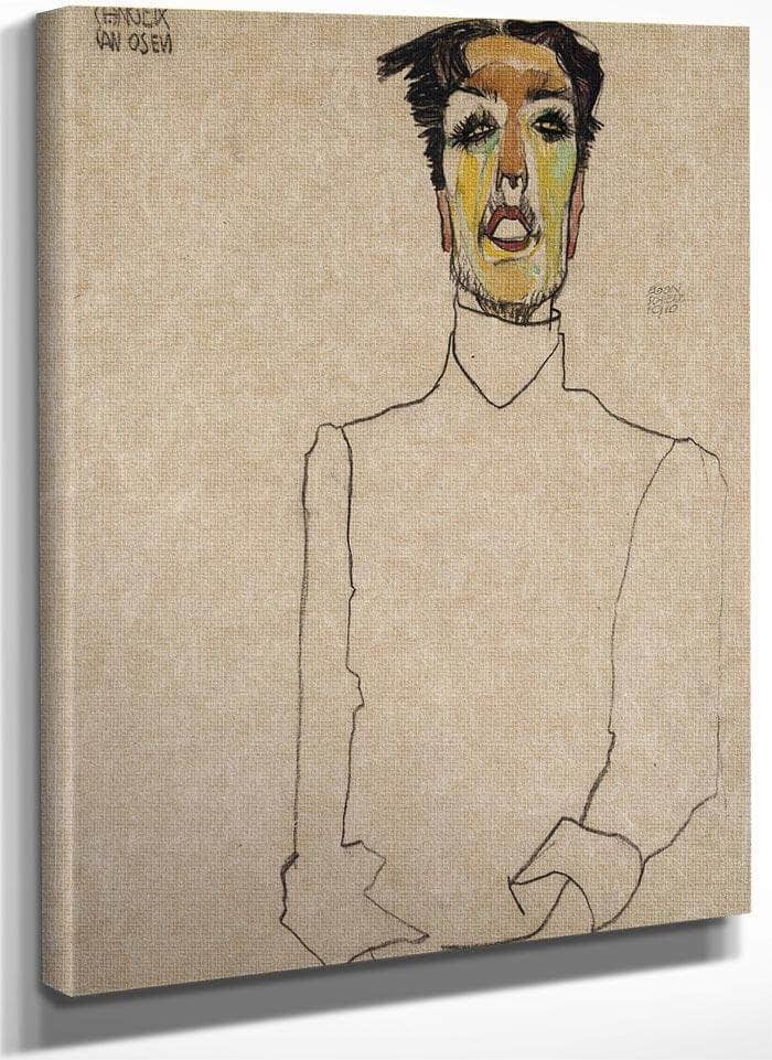 Singer Van Osen By Egon Schiele Fine Art Print