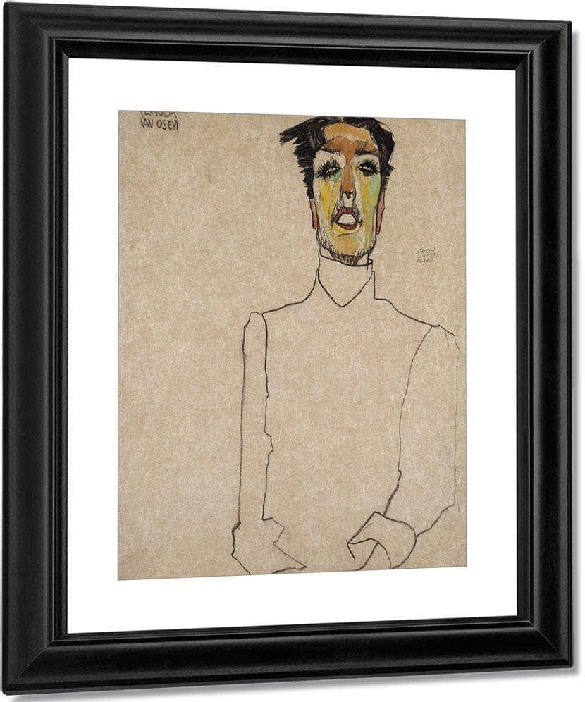 Singer Van Osen By Egon Schiele Fine Art Print