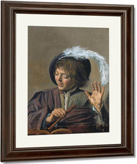 Singing Boy With A Flute By Frans Hals Fine Art Print
