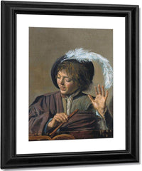 Singing Boy With A Flute By Frans Hals Fine Art Print