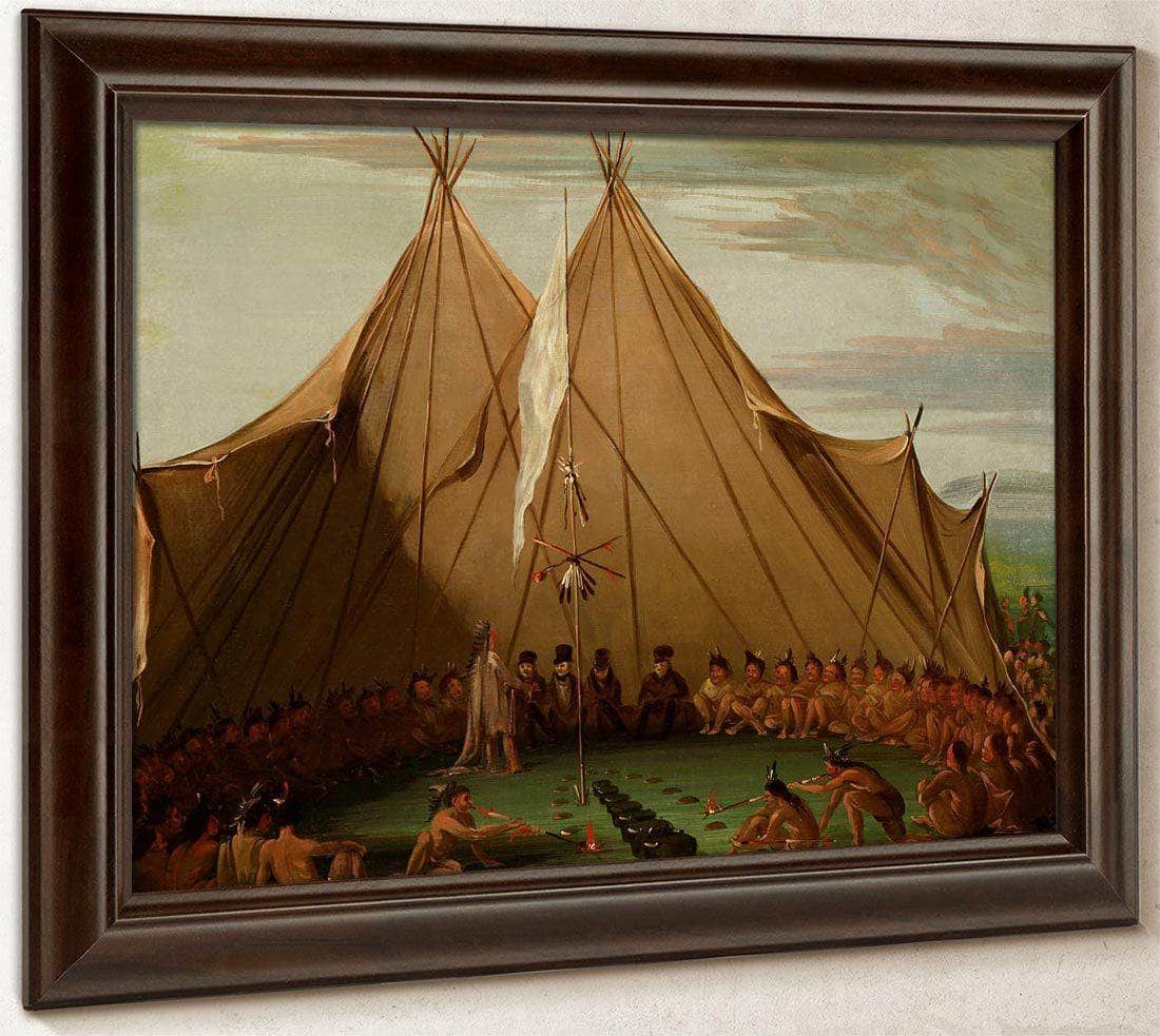 Sioux Dog Feast By George Catlin Fine Art Print