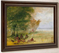 Sioux Indian Council, Chiefs In Profound Deliberation By George Catlin Fine Art Print